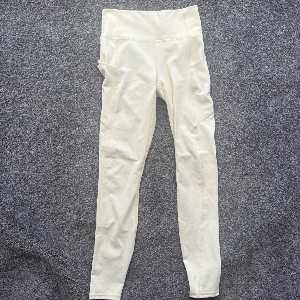 Fabletics PureLuxe High Waisted Pocket Leggings Yellow XS